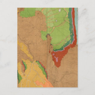 Carte Postale Géologique des Rocheuses