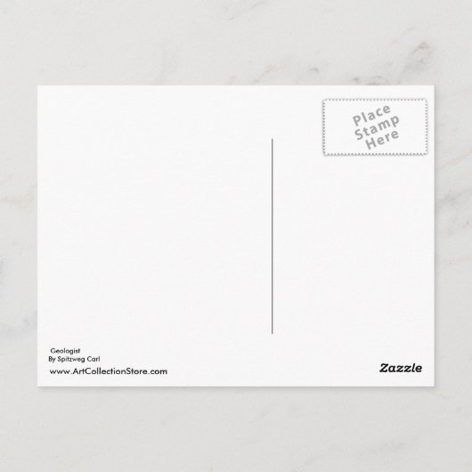 Carte Postale Géologue Par Spitzweg Carl (Dos)