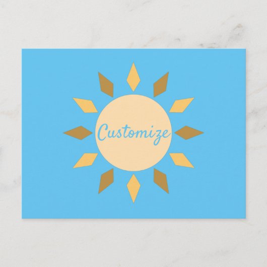 Carte Postale Geometric Sun Circle Thunder_Cove (Devant)