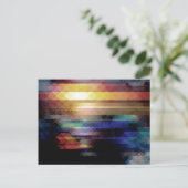 Carte Postale Géométrie Abstraite des couleurs (Debout devant)