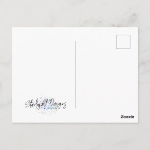 Carte Postale Géométrie bleue
