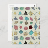 Carte Postale Géométrie cristalline (Devant / Derrière)