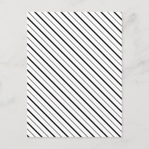 Carte Postale Géométrie de ligne noire simple