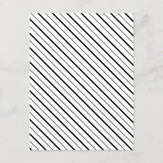 Carte Postale Géométrie de ligne noire simple (Devant)