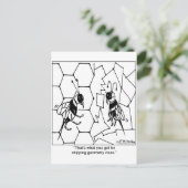 Carte Postale Géométrie des abeilles (Debout devant)