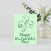 Carte Postale Géométrie du jour Saint Patrick (Debout devant)