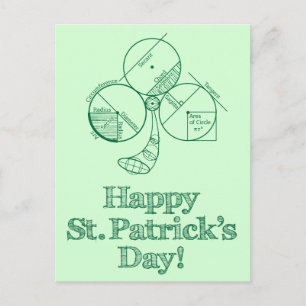 Carte Postale Géométrie du jour Saint Patrick