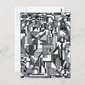 Carte Postale Géométrie émergente (Devant / Derrière)