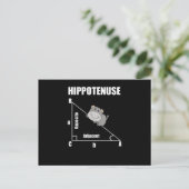 Carte Postale Géométrie nerd Hippotenuse Hypotenuse Mathématique (Debout devant)