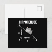 Carte Postale Géométrie nerd Hippotenuse Hypotenuse Mathématique (Devant / Derrière)