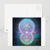 Carte Postale Géométrie sacrée 7 (Devant / Derrière)