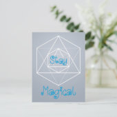 Carte Postale Géométrie sacrée "Restez magique" (Debout devant)