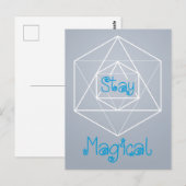 Carte Postale Géométrie sacrée "Restez magique" (Devant / Derrière)