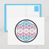 Carte Postale géométrie sacrée trans (Devant / Derrière)