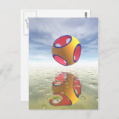 Carte Postale Géométrie solide constructive (Devant / Derrière)