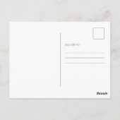 Carte Postale Géométrique moderne | Mariage bleu simple (Dos)