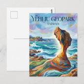 Carte Postale Géoparc Yehliu Taïwan (Devant / Derrière)