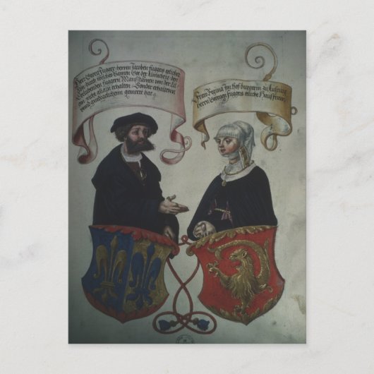 Carte Postale Georg Fugger son épouse Regina Imhoff, 'Geheim (Devant)