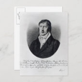 Carte Postale Georg Wilhelm Friedrich Hegel (Devant / Derrière)