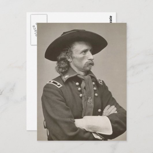 Carte Postale George Armstrong Custer (Devant / Derrière)