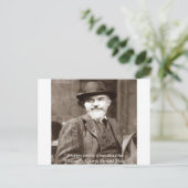 Carte Postale George B Shaw "Famille/Ciel" Citation de sagesse (Debout devant)