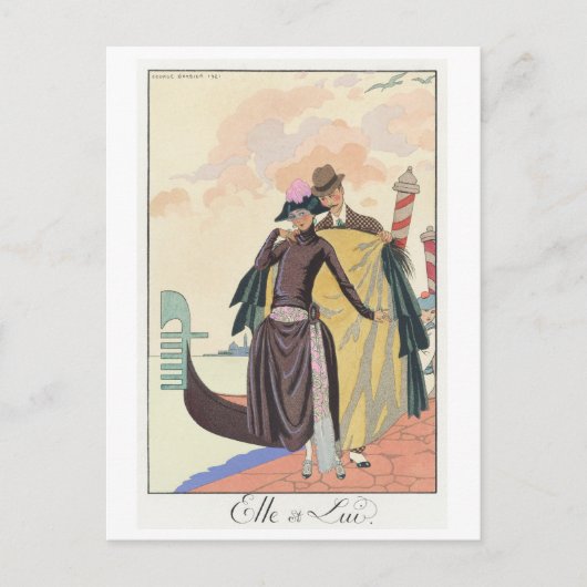 Carte postale George Barbier (Devant)