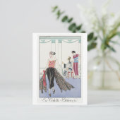 Carte postale George Barbier (Debout devant)