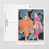 Carte postale George Barbier (Devant / Derrière)