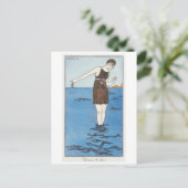 Carte postale George Barbier (Debout devant)