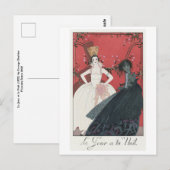 Carte postale George Barbier (Devant / Derrière)