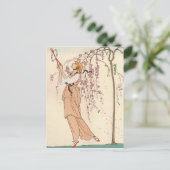 Carte Postale George Barbier Afternoon Play Dress (Debout devant)