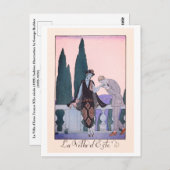 Carte postale George Barbier Vintage (Devant / Derrière)