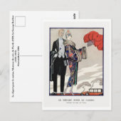 Carte postale George Barbier Vintage (Devant / Derrière)