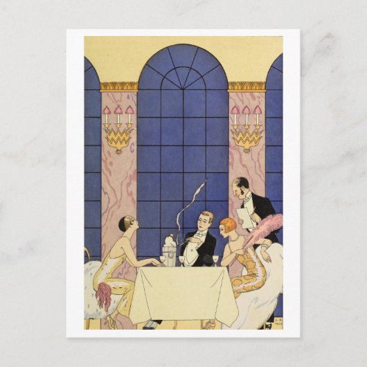 Carte postale George Barbier Vintage (Devant)