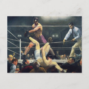 Carte Postale George Bellows Dempsey et Firpo Art of Boxing
