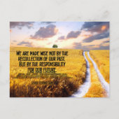 Carte Postale George Bernard Shaw Citation Inspirationnelle "Sag (Devant)