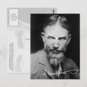 Carte Postale George Bernard Shaw - Portrait (Devant / Derrière)
