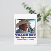 Carte Postale George Bush/Merci ! (Debout devant)