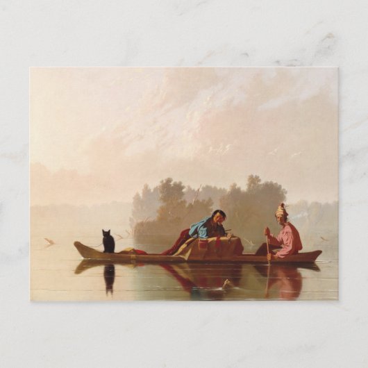 Carte Postale George Caleb Bingham Traders de fourrures Missouri (Devant)