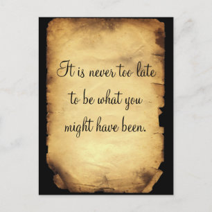 Carte Postale George Eliot's quote on life