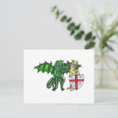 Carte Postale George et le dragon (Debout devant)