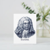 Carte Postale George Frideric Handel, bleu (Debout devant)