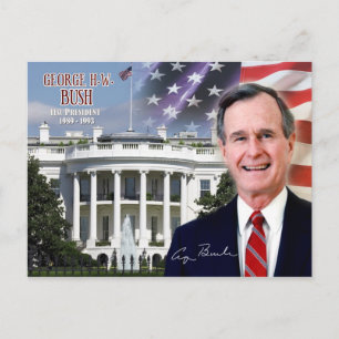 Carte Postale George H. W. Bush - 41e Président des États-Unis