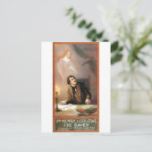 Carte Postale George Hazelton's The Raven (Edgar Allan Poe) 1908 (Debout devant)