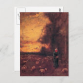 Carte Postale George Inness : Fin du jour (Devant / Derrière)