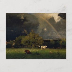Carte Postale George Inness - L'arc-en-ciel