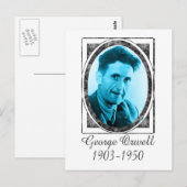Carte Postale George Orwell (Devant / Derrière)