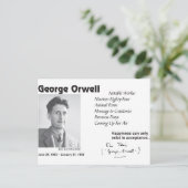 Carte Postale George Orwell (Debout devant)