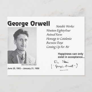 Carte Postale George Orwell