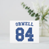 Carte postale George Orwell 1984 Jersey (Debout devant)